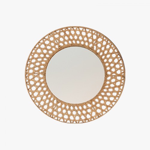 Golden round mirror...